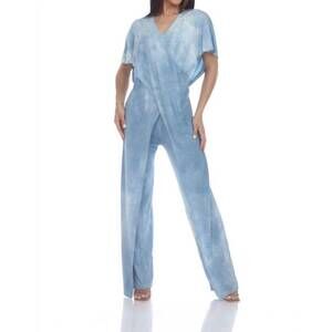 NEW ONE ESSENCE sunny slenderizing jumpsuit in indigo cloud plant dye